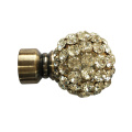 Wholesale diamond ball head Curtain Poles