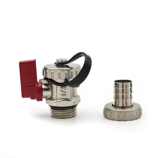Brass Manifold Accessories Floor Heating Pressure Relief Drain Ball Valve with 3/4 -1"