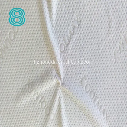 china supplier white ice wire knitted mattress fabric