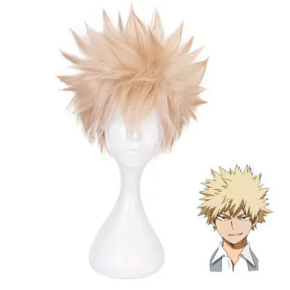 Bakugou Katsuki Cosplay Wig - My Hero Academia Boy's Wig