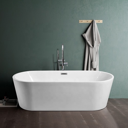 Com Freestanding Tub 건축 56 인치 현대식 프리 스탠딩 아크릴 샤워 욕조