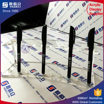 Home decorative clear transparent acrylic pen holder