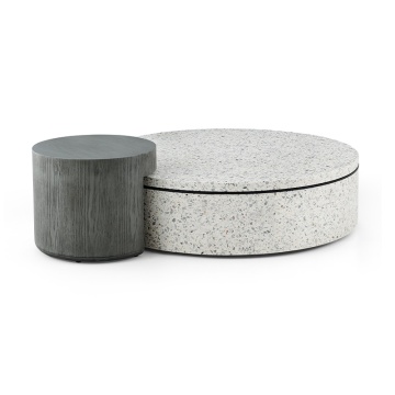 Design moderno de mesa de chá de pedra