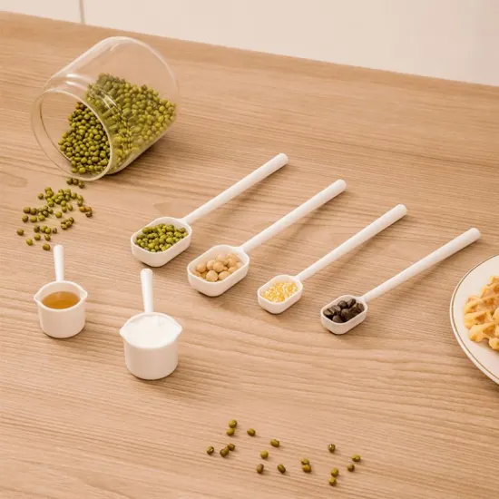 Reusable Food Grade Baking Tools: Teaspoons, Coffee Spoons, and Plastic Measuring Cups & Spoons