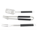 3pcs high quality stainless steel bbq toolset