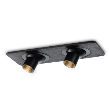 Modernes Design 2*6W Aluminium Schwarz LED -Schrankleuchte