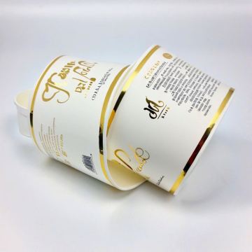 QT007 Custom Waterproof Gold Foil Labels for Candles