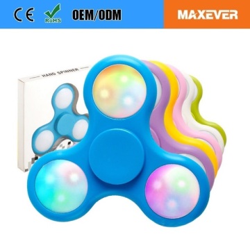 Customized LOGO Fidget Toys Hand LED Spinner with High Quality Bearing
