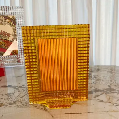 Customizable Size Baccarat Crystal Vase and Photo Frame for Home Decoration