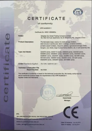 Industrie Agriculture Warehouse Prefabricated