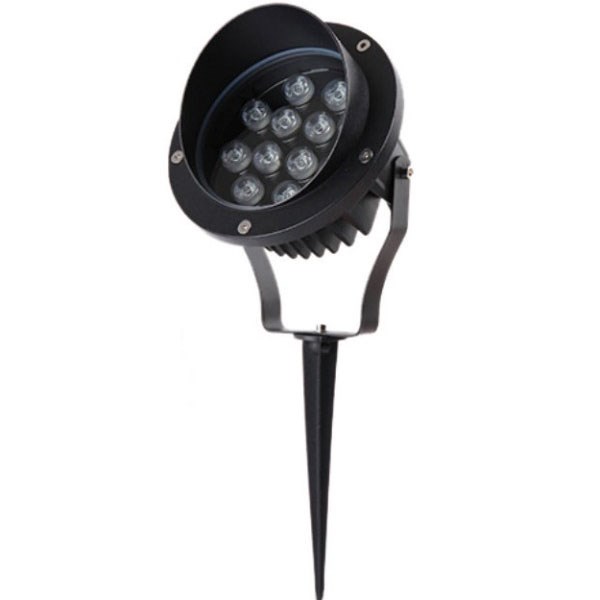 Dimmable Aluminum Black CREE LED Spike Light 12W