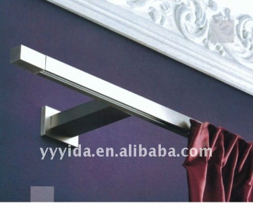 Square metal curtain rod