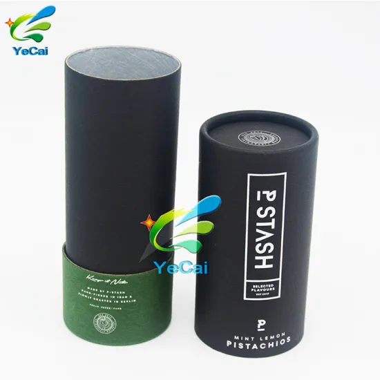 OEM service slim mix-color coffee cardboard tube packaging paper tubes for food