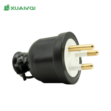 Black 3 Pin 16A Universal Power Adapter Plug for Sale