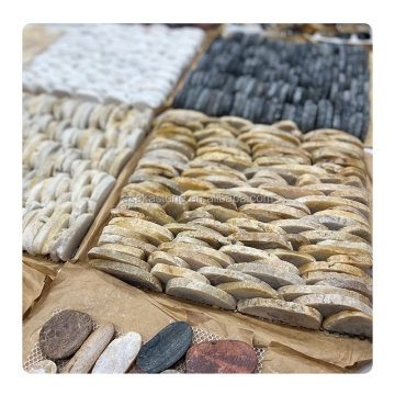 Wholesale Natural Yellow Pebble Stone Mosaic Tiles for Outdoor Garden and Home Decoration
