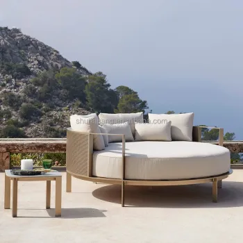 Solid Wood Sunbed Set: Outdoor Furniture for Relaxation and Comfort
