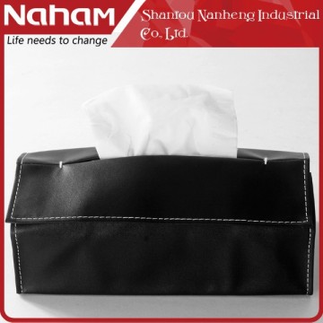 NAHAM Office Home Car PVC Leather Soft Tissue Box Cover