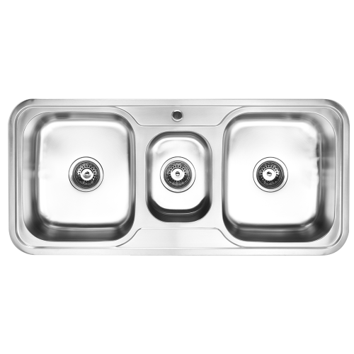 Meiao Triple Bowl Machine Sink Topmount Nyura