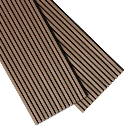 Wood and Polyester Acoustical Wall Decor Soundproof Board