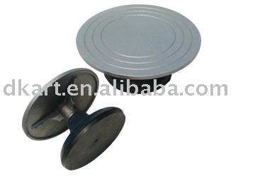 Metal sculpture turntable
