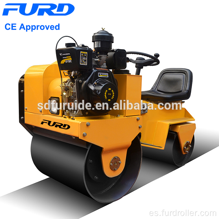 Máquina compactadora de suelo de doble tambor de 700 kg (FYL-850)