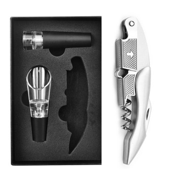 Stainless Steel Multifunction Kitchen Gadget: Wine Opener and Corkscrew