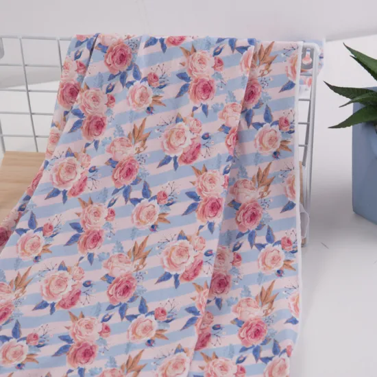 Hot Sale Low Price Rayon Spandex Printed Knitted Fabric by the Yard