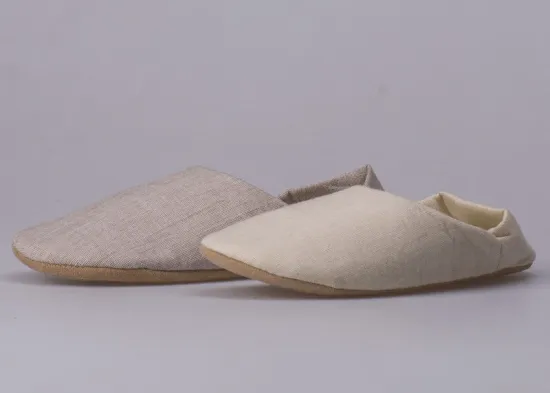 36# - 41# Warmest Linen Womens House Slippers With Micro Fiber Upper