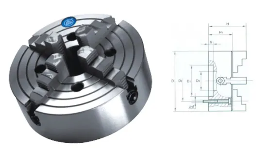K72-315 4 jaw independent chuck