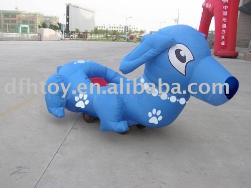 inflatable dog battery car