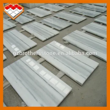 Wood grain Chinese white stone to decorate wall