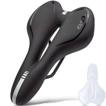 Comfortable Bicycle Saddle: Gel MTB Mountain & Road Bike Seat for Men and Women