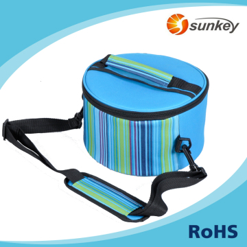 Insulated round insulated lunch bag