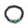 Men Women 8mm Lava Rock 7 Chakras Aromatherapy Essential Oil Diffuser Bracelet Braided Rope Natural Stone Yoga Beads Bracelet