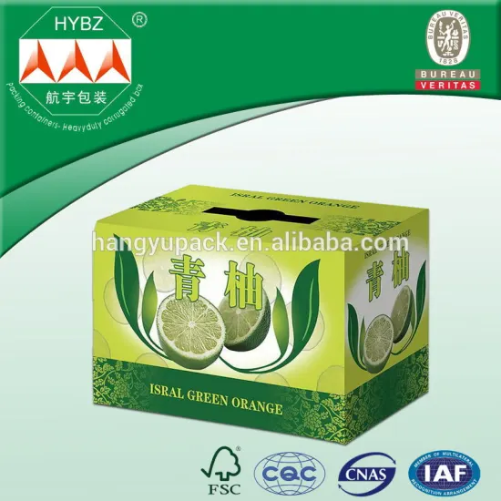 Hangyu color fruit printing box high quality cheap printed corrugated box