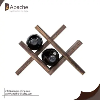Wooden Counter Wine Rack for Storage