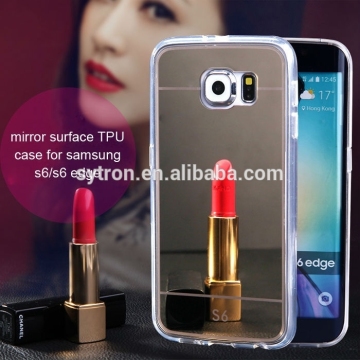 back cover case for samsung galaxy S6 Edge Plus with mirror on the back