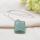 Natural Green Aventurine Rectangle Gemstone Pendant Neckalce with 45CM Silver Chain