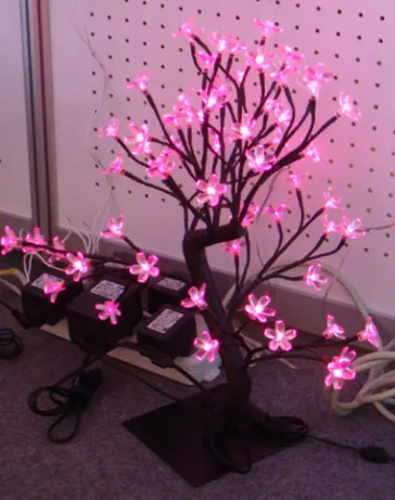 45cm 64l pink led tree light