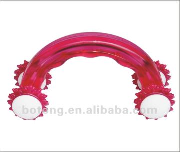 Plastic rainbow shape massager