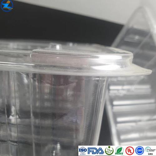 Transparent Thermofoming Blistering PET Food Container