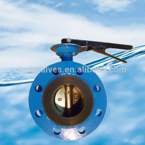 DN750 flange connections concentric vulcanized seat double flange butterfly valve