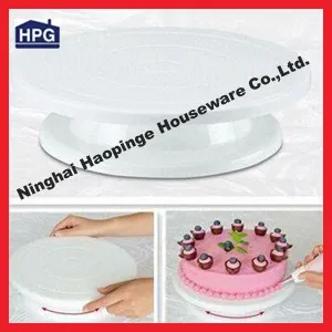 Food quality plastic turntable cake tools decorating