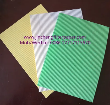 Corrugated filter paper