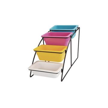 ห้องครัวเชิงพาณิชย์ NSF 1/4 GN Melamine Gastronorm Buffet Container