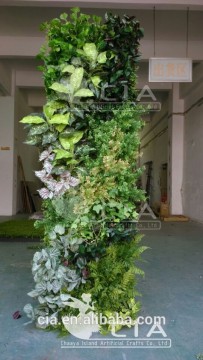 Cheap Long Lasting Artificial Plastic Plants Wall Garden with Easy Installation for Wall Covering