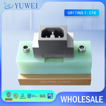 IEC60320-1 GB17465.1 C16 C16A Appliance Couplers Used In Very Hot Conditions For Class I Equipment