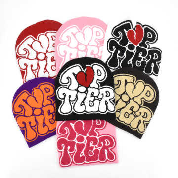 Tiffin OEM Fashion Acrylic Jacquard Beanie with Custom Embroidery Logo