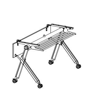 Chân bàn gấp kim loại cho đồ nội thất văn phòng hiện đại