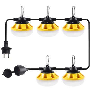 EU Plug Temporary Work Lights - High Brightness Construction String Lights (50W/100W)